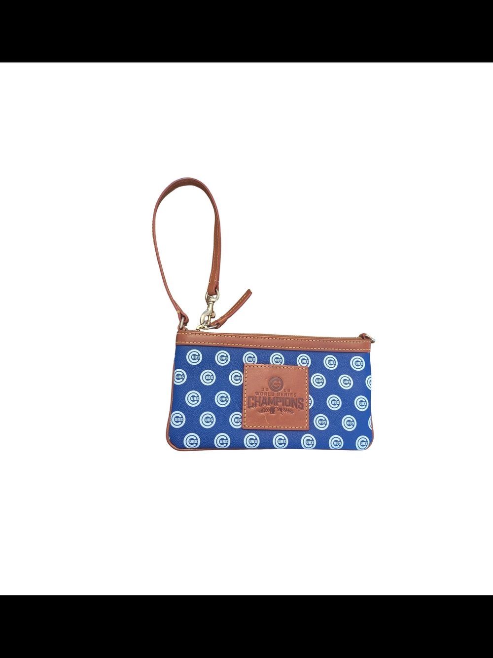 EUC Dooney & Bourke Chicago Cubs MLB 2016 World Series Slim Wristlet Baseball